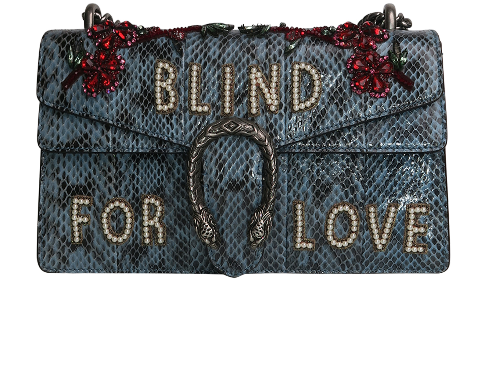 Embellished Blind For Love Small Dionysus Gucci Designer